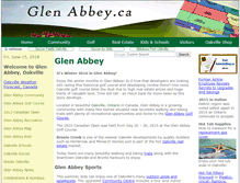 Tablet Screenshot of glenabbey.ca